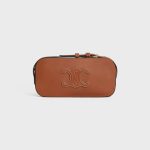 MINI CAMERA SHOULDER BAG CUIR TRIOMPHE IN SMOOTH CALFSKIN TAN